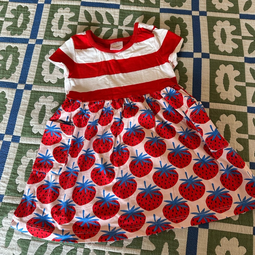 Hanna Mixie Playground Dress w Pockets - stripes and berries